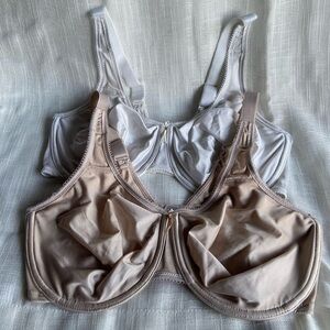 Set of 2 Wacoal Womens Basic Beauty Unlined Full Figure Underwire Bra 38DD